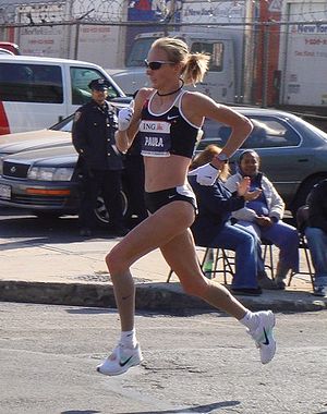 Paula Radcliffe, winner of the 2007 New York C...