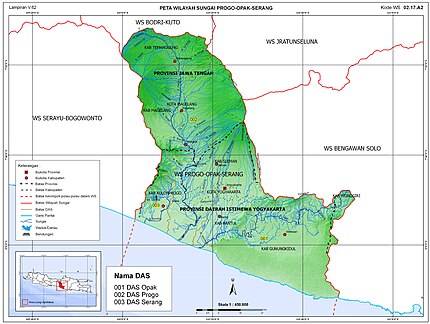 Peta Wilayah Sungai Progo Opak Serang