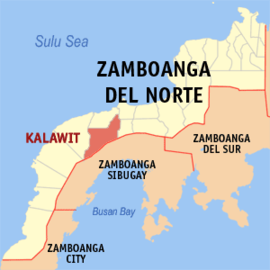 Kalawit na Zamboanga do Norte Coordenadas : 7°54'18.33"N, 122°31'40.61"E