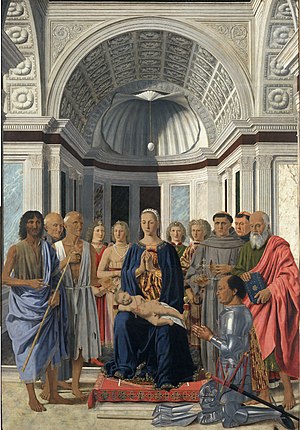 Piero della Francesca: Pala Brera or Madonna a...