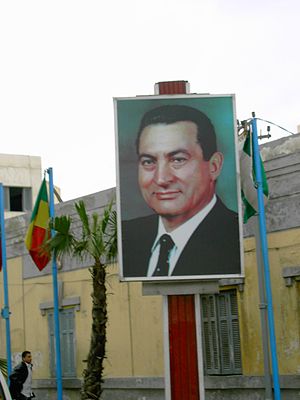 Portrait election 2005 Hosny Moubarak