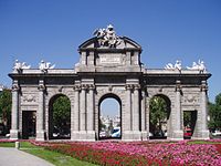 Puerta de Alcalá en Madrid, de Francesco Sabatini (1778).