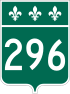 Route 296 shield