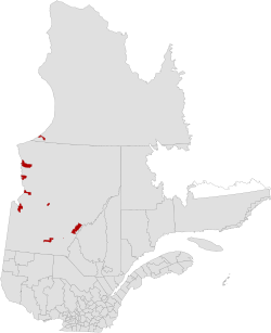 Map of Eeyou Istchee within Eeyou Istchee James Bay Territory