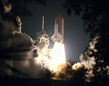 Space shuttle Columbia lifts off on mission STS-93.