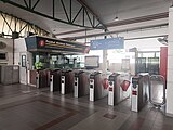 Salak Selatan LRT Station's faregates