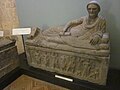 Etruscan stone sarcophagus, "Sarcophagus of the magistrate", of Lars Pulenas. National Museum of Tarquinia.