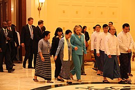 President, First Lady and Hillary Clinton