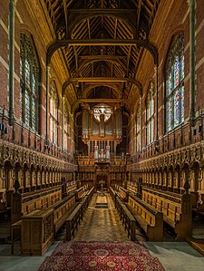 Chapel of Selwyn College looking west, by Diliff