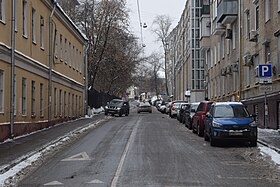 Переулок в феврале 2019 года