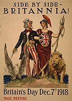 Side by side - Britannia! Britain's Day Dec. 7th 1918 - James Montgomery Flagg 1918 ; American Lithographic Co. N.Y. LCCN2002712329 (cropped).jpg
