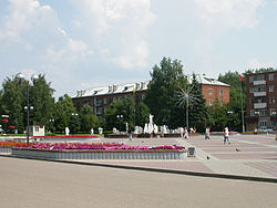Sovetskaya Square in Solnechnogorsk