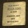 Stolperstein Niedenau 43 Helga Bing