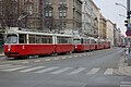 Villamosok a Währinger Straßen, kicsivel Schottentor előtt