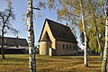 Evangelische Lutherkapelle mit künstlerischer Ausstattung, Kirchhof und Einfriedung