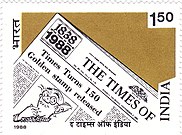 The Times of India 1988 stamp of India.jpg
