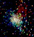 An X-ray view of the dense central star cluster