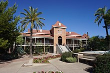 University of Arizona, a public land-grant research university in Tucson, Arizona University of Arizona May 2019 09 (Old Main).jpg