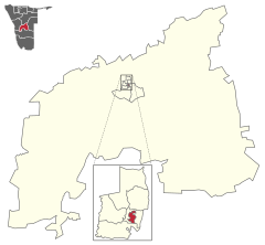 Karte Katutura-Zentral in Namibia