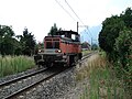 Le Y 8502 en livrée « Arzens » près d'Albertville