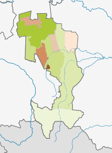 Administrative divisions of Ingushetia. Delenie Ingushetii - divido de Ingusio.svg