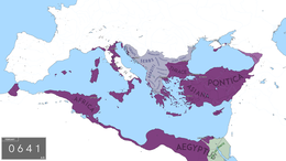 Impero romano Βασιλεία Ῥωμαίων Imperium Romanum - Localizzazione