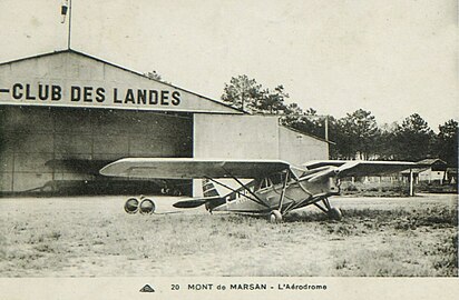 Ancien aéroclub des Landes. Fondé en 1928, il est nationalisé en mai 1940 puis réquisitionné en juin 1940 par les Allemands qui réaménagent à partir de 1941 l'aérodrome en base aérienne, préfigurant l'actuelle Base aérienne 118 Mont-de-Marsan.