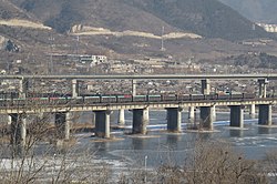 First Bridge of Fengtai–Shacheng railway within the subdistrict, 2016