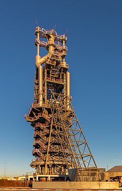 Former AHM blast furnace in Port of Sagunt, Valencia, Spain Alto Horno, Puerto de Sagunto, Espana, 2015-01-04, DD 91.JPG