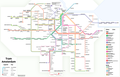 Tram routes in Amsterdam