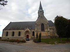 Athies (Somme) - la nef de l'église