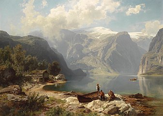 Devezh heoliek war ribl ur fjord norvegat (1862)