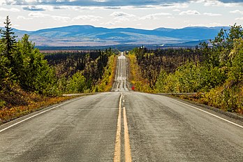 La Taylor Highway à proximité de Chicken (Alaska). (définition réelle 7 993 × 5 329)