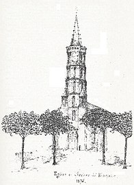 L'église en 1875.