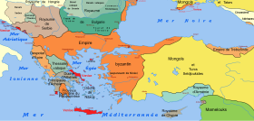 L'Empire byzantin sous Michel VIII en 1265.