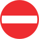 Vorschriftssignal 2.02 Einfahrt verboten in der Schweiz
