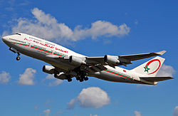 Boeing 747-400 der Royal Air Maroc