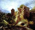 „Разрушената кула на Хайделбергския замък“ (ок. 1830)