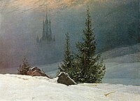 Winter Landscape with a Church (1811). Later setting.
