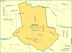 Карта Бюро переписи населения Рузвельта, Нью-Джерси