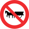 Prohibida circulación de vehículos de tracción animal