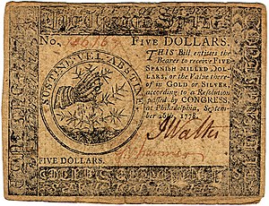 Continental Currency $5 banknote obverse (September 26, 1778).jpg