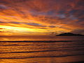 Sonnenuntergang in Playa Grande.