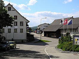 Main street in DÃ¤nikon