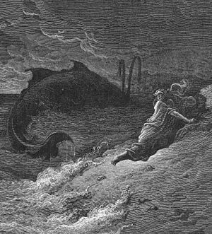 Jonah Cast Forth By The Whale, by Gustave Doré.