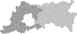 Drogenbos läge inom provinsen Vlaams-Brabant