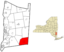 Dutchess County New York incorporated areas Pawling highlighted.svg