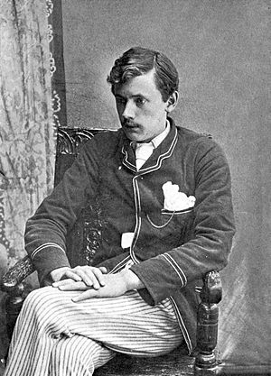 English: Portrait photo of English poet Ernest...