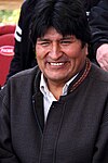 Morales during the Oruro carnival in February 2012