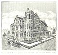 Residence of Edward W Voigt, in the southeast corner of Second and Ledyard, was built in 1884 and deisgned by Julius Hess, was demolished in 1955.
